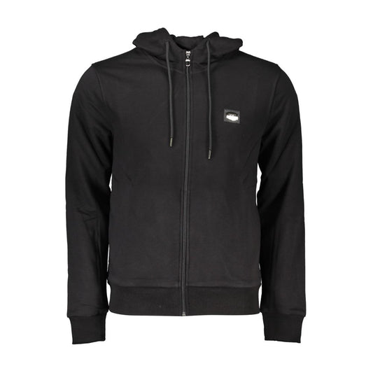Cavalli Class Black Cotton Sweater - Statement Streetwear Essential