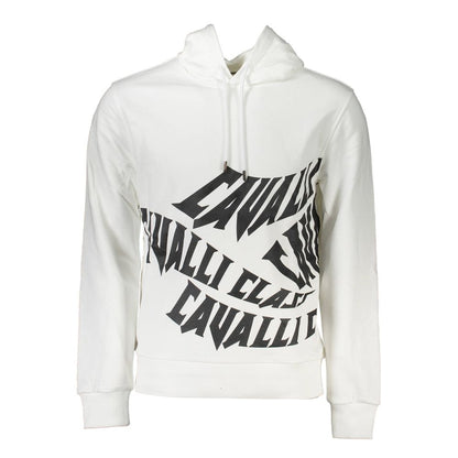 Cavalli Class White Cotton Sweater - Bold Streetwear Staple