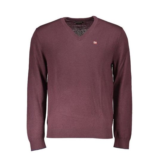 Napapijri Red Wool Sweater: Timeless Style Meets Comfort