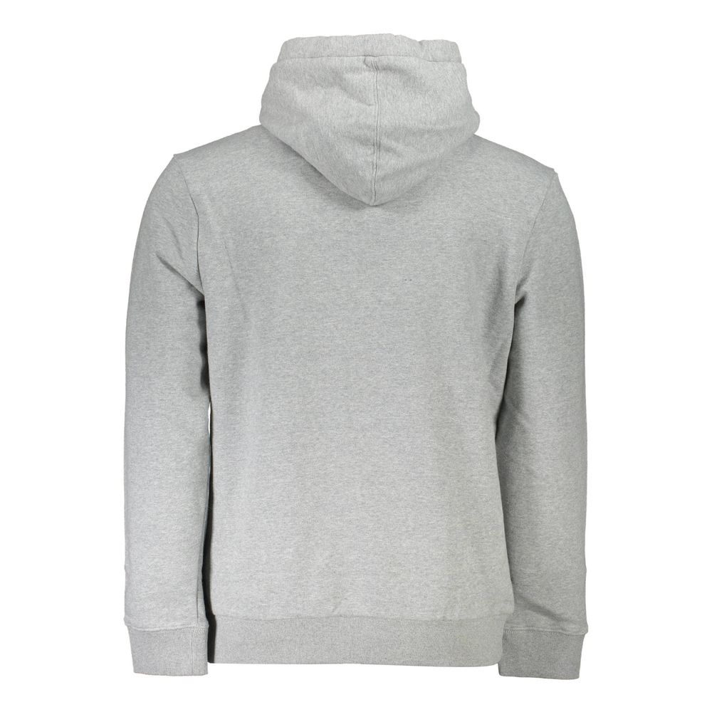 Napapijri Gray Cotton Sweater - Versatile Hooded Sweatshirt