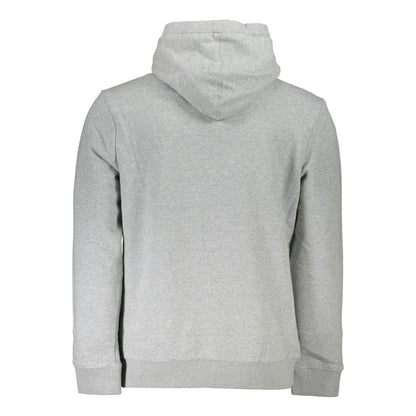Napapijri Gray Cotton Sweater - Versatile Hooded Sweatshirt