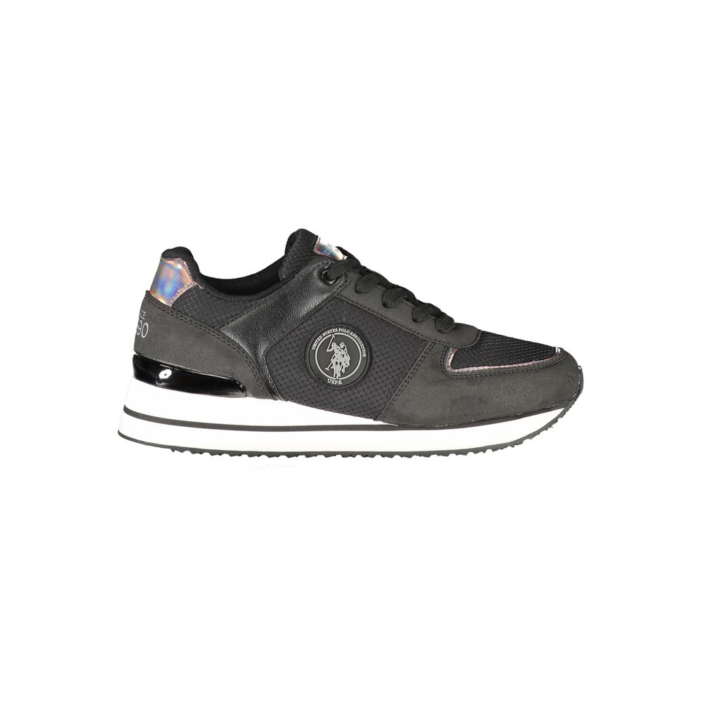 U.S. POLO ASSN. Black Polyester Sneaker - Stylish Sports Footwear