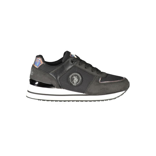 U.S. POLO ASSN. Black Polyester Sneaker - Stylish Sports Footwear