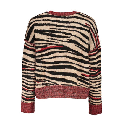 Desigual Red Fabric Turtleneck Sweater