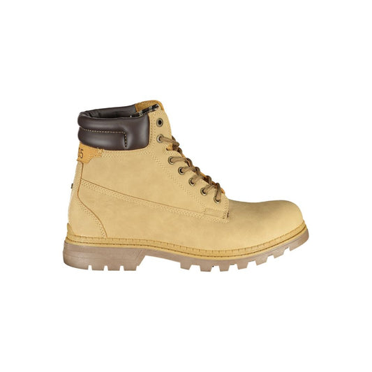 Carrera Beige Polyester Boot with Laces and Contrast Details