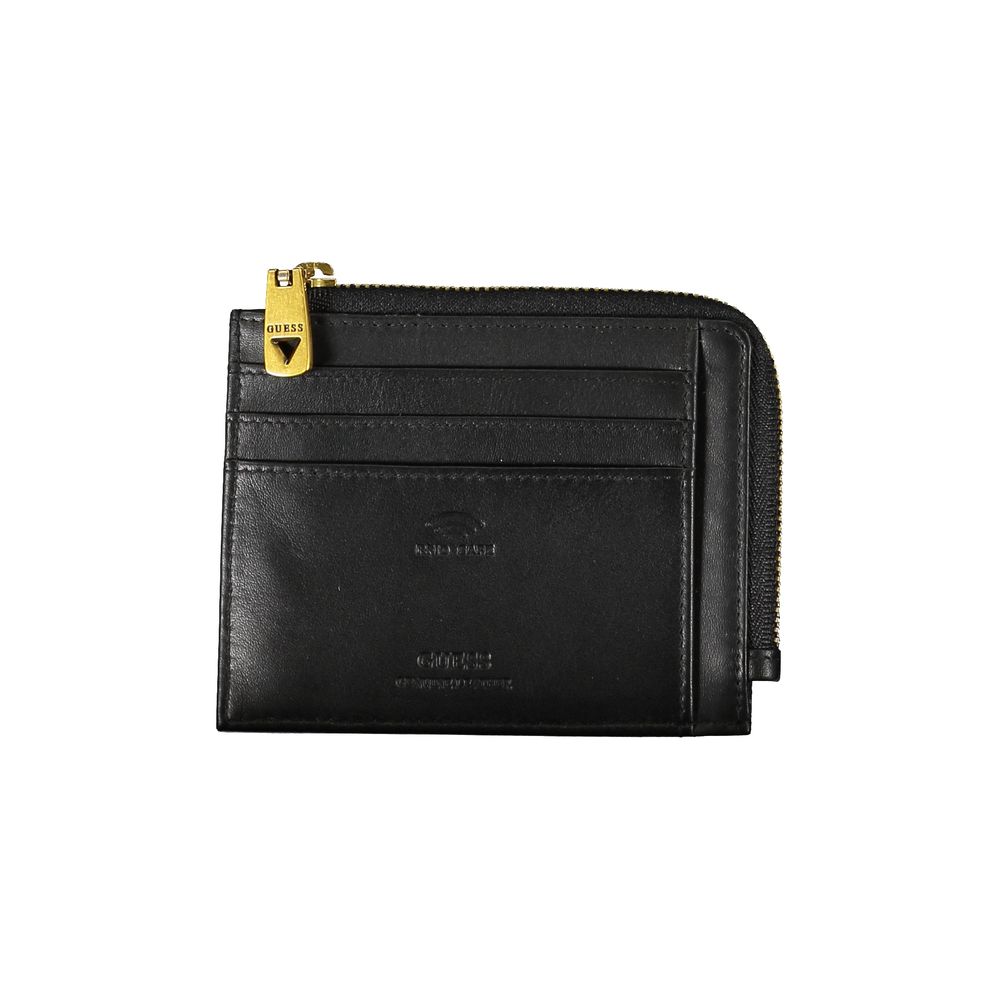 Guess Jeans Black Leather Wallet - Stylish and Secure