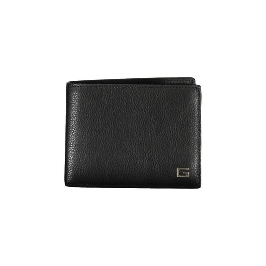Guess Jeans Black Leather Wallet - Stylish and Functional