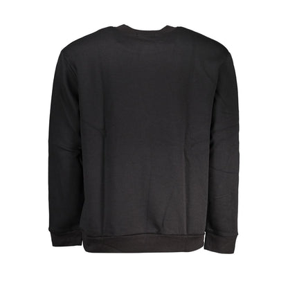 Cavalli Class Black Cotton Sweater: Bold Urban Chic