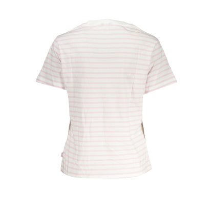 K-WAY White Cotton Short Sleeve T-Shirt with Contrast Details