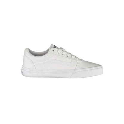 Vans White Polyester Sneaker - Stylish Sports Footwear