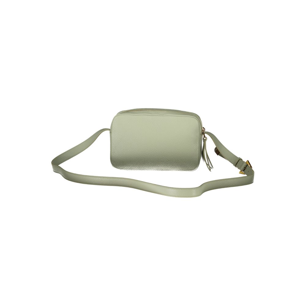 Coccinelle Green Leather Handbag: Elegance Redefined