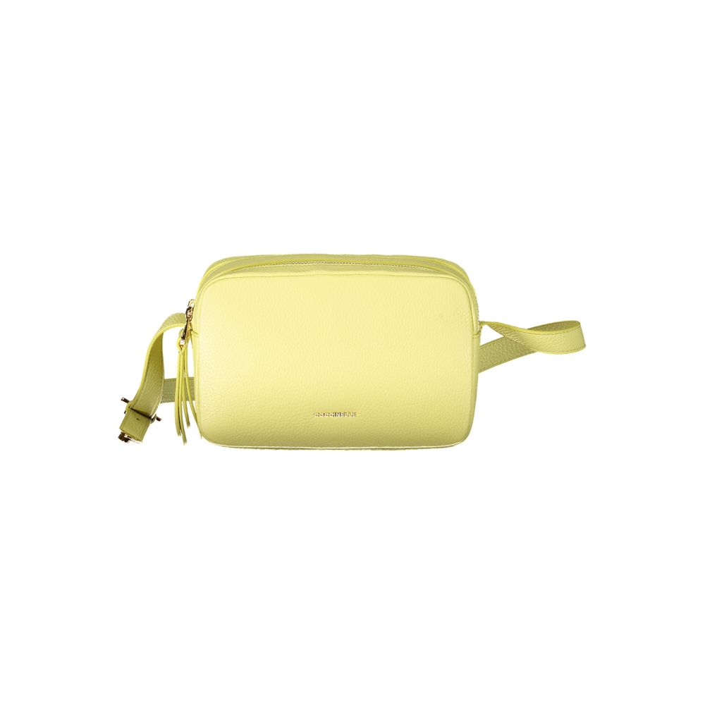 Coccinelle Yellow Leather Handbag: Effortless Elegance for Every Occasion