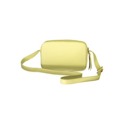 Coccinelle Yellow Leather Handbag: Effortless Elegance for Every Occasion
