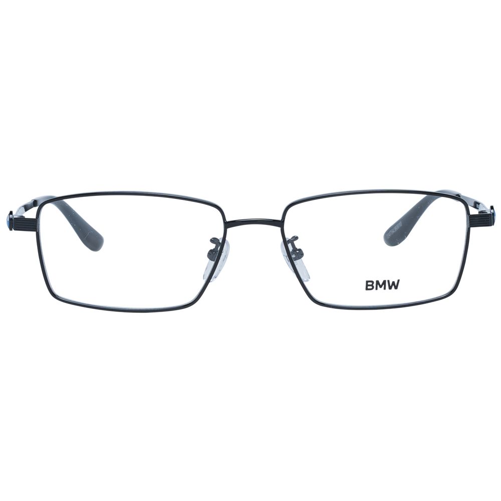BMW Men's Optical Glasses – Black Rectangle Frame, 56mm