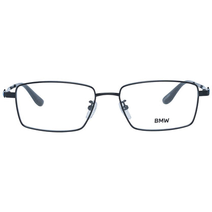 BMW Men's Optical Glasses – Black Rectangle Frame, 56mm