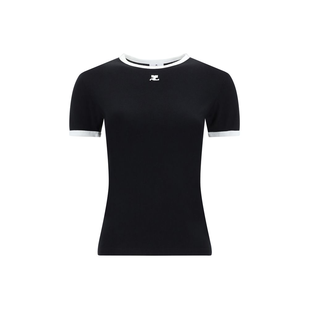 Courrèges Monochrome Cotton T-Shirt