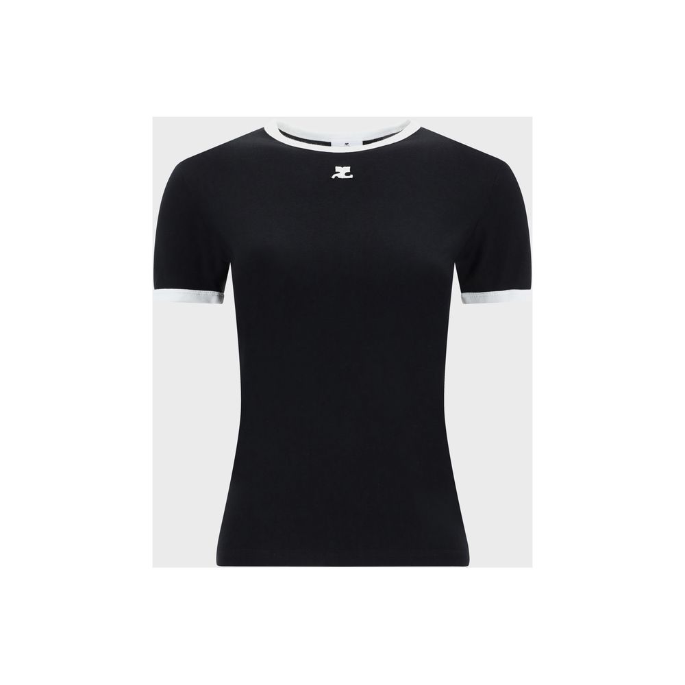 Courrèges Monochrome Cotton T-Shirt