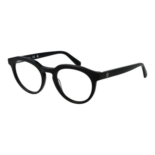 Guess Men’s Optical Glasses – Black Round Full-Rim Frame, 49mm