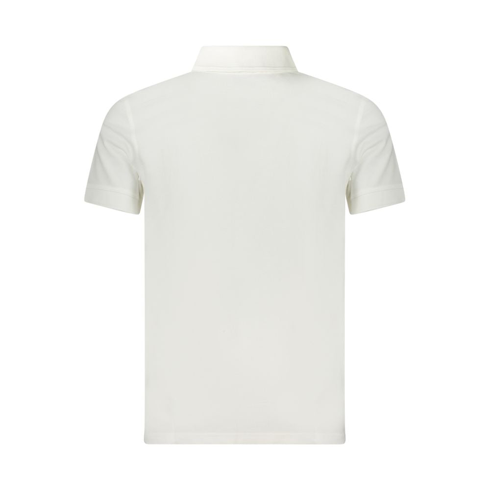 Hugo Boss White Cotton Polo Shirt - Classic Elegance