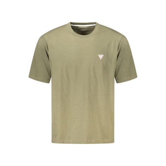 Guess Jeans Green Cotton T-Shirt - Oversized Organic Comfort
