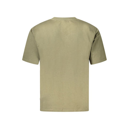 Guess Jeans Green Cotton T-Shirt - Oversized Organic Comfort
