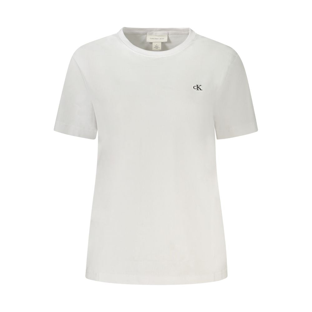 Calvin Klein White Cotton T-Shirt for Women