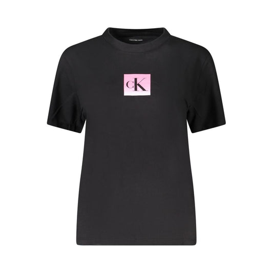 Calvin Klein Black Cotton Short Sleeve T-Shirt