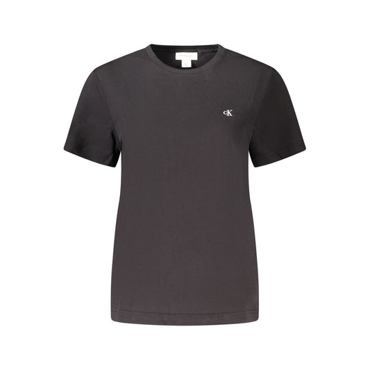 Calvin Klein Black Cotton Short Sleeve T-Shirt