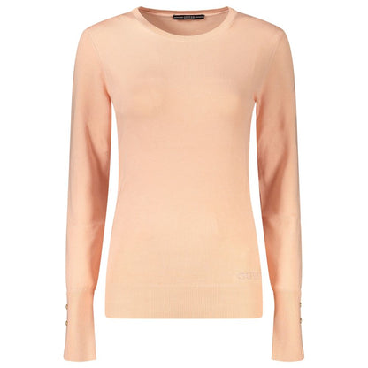 Guess Jeans Peach Pink Viscose Sweater for Women