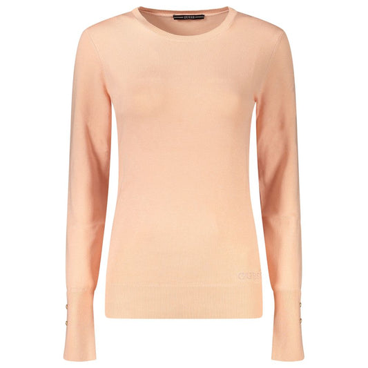 Guess Jeans Peach Pink Viscose Sweater for Women