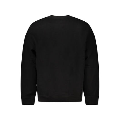 Guess Jeans Oversized Black Cotton Sweater