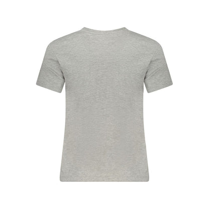 Guess Jeans Gray Cotton Crew Neck T-Shirt