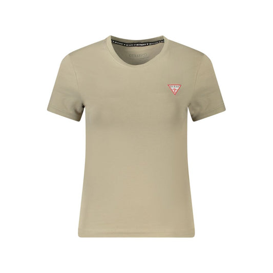 Guess Jeans Beige Cotton Top & T-Shirt