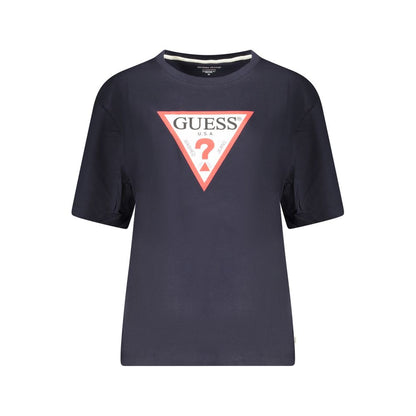 Guess Jeans Blue Cotton Oversized T-Shirt