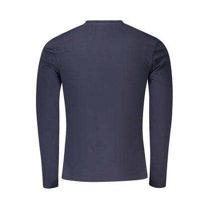 Guess Jeans Blue Cotton Long Sleeve T-Shirt