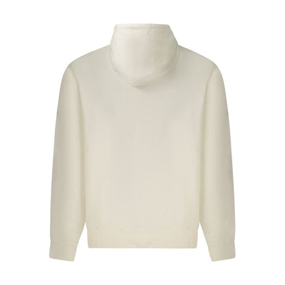 Guess Jeans White Cotton Sweater - Long Sleeve Hoodie