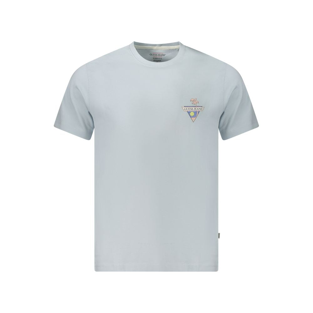 Guess Jeans Blue Cotton T-Shirt - Stylish Comfort Redefined