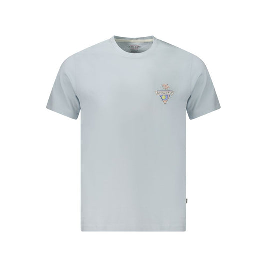 Guess Jeans Blue Cotton T-Shirt - Stylish Comfort Redefined