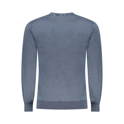 Guess Jeans Blue Cotton Sweater - Bold Comfort and Style