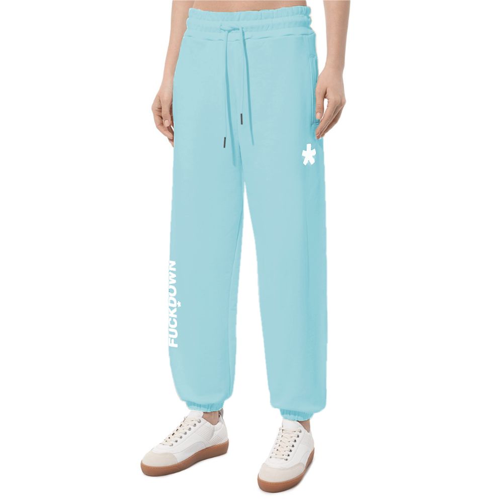 Comme Des Fuckdown Blue Cotton Joggers
