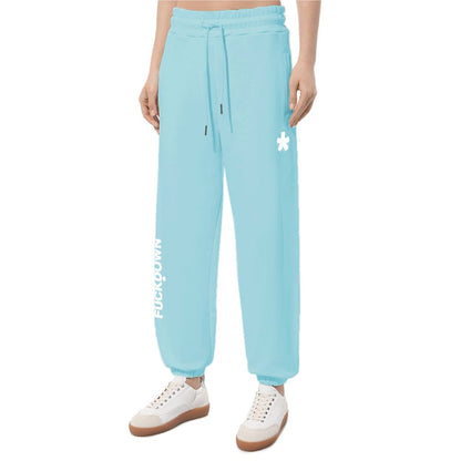 Comme Des Fuckdown Blue Cotton Joggers