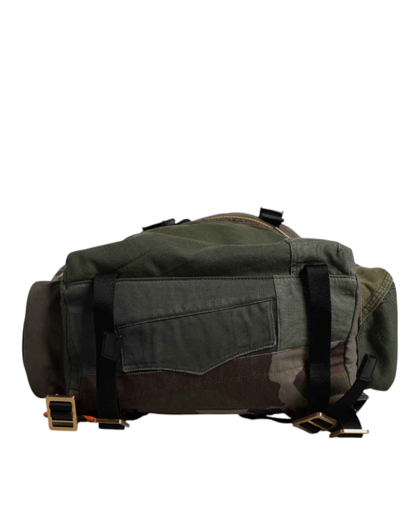 Dolce & Gabbana Military Green Patchwork Rucksack