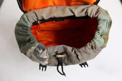 Dolce & Gabbana Military Green Patchwork Rucksack