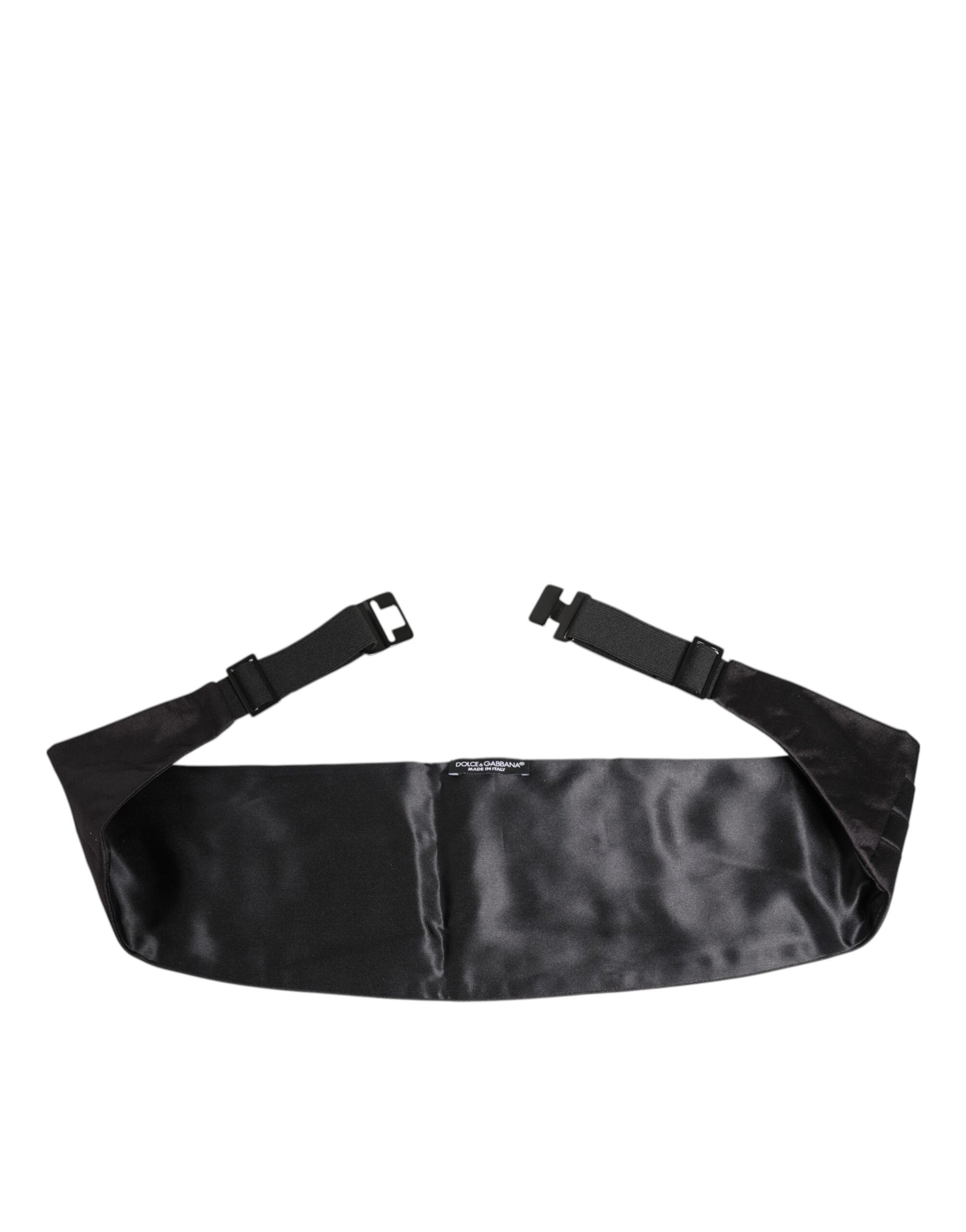 Dolce & Gabbana Black Silk Men's Cummerbund