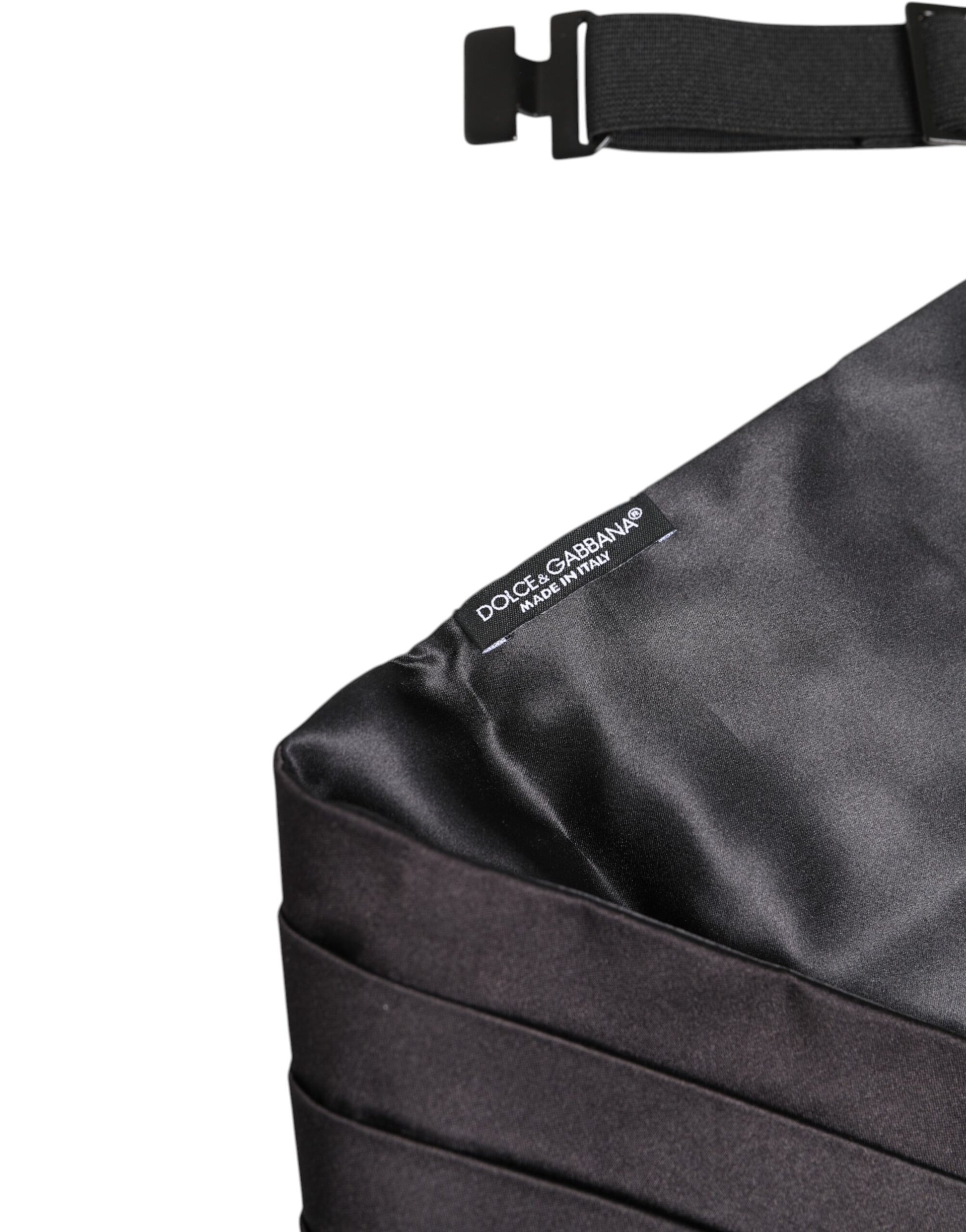 Dolce & Gabbana Black Silk Men's Cummerbund