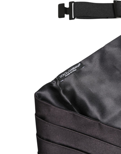 Dolce & Gabbana Black Silk Men's Cummerbund