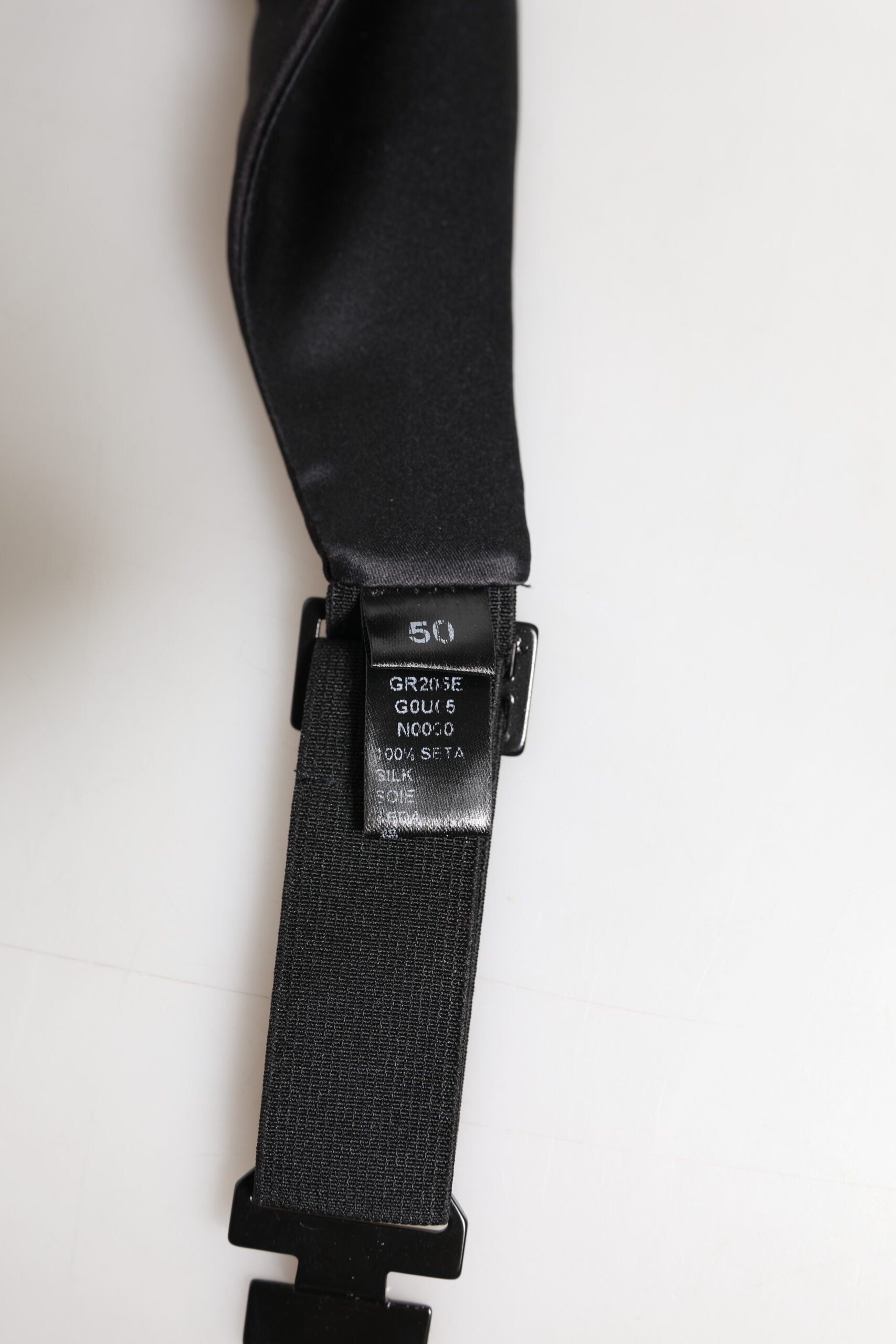 Dolce & Gabbana Black Silk Men's Cummerbund