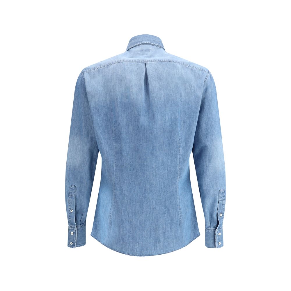 Brunello Cucinelli Cotton Denim Shirt