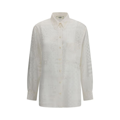 Fendi Patchwork Silk Shirt