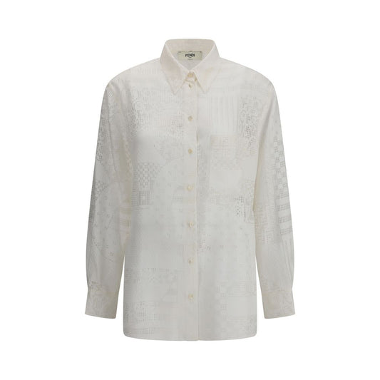 Fendi Patchwork Silk Shirt